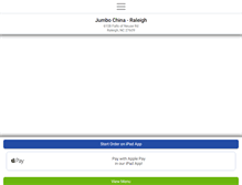 Tablet Screenshot of jumbochinaraleigh.com